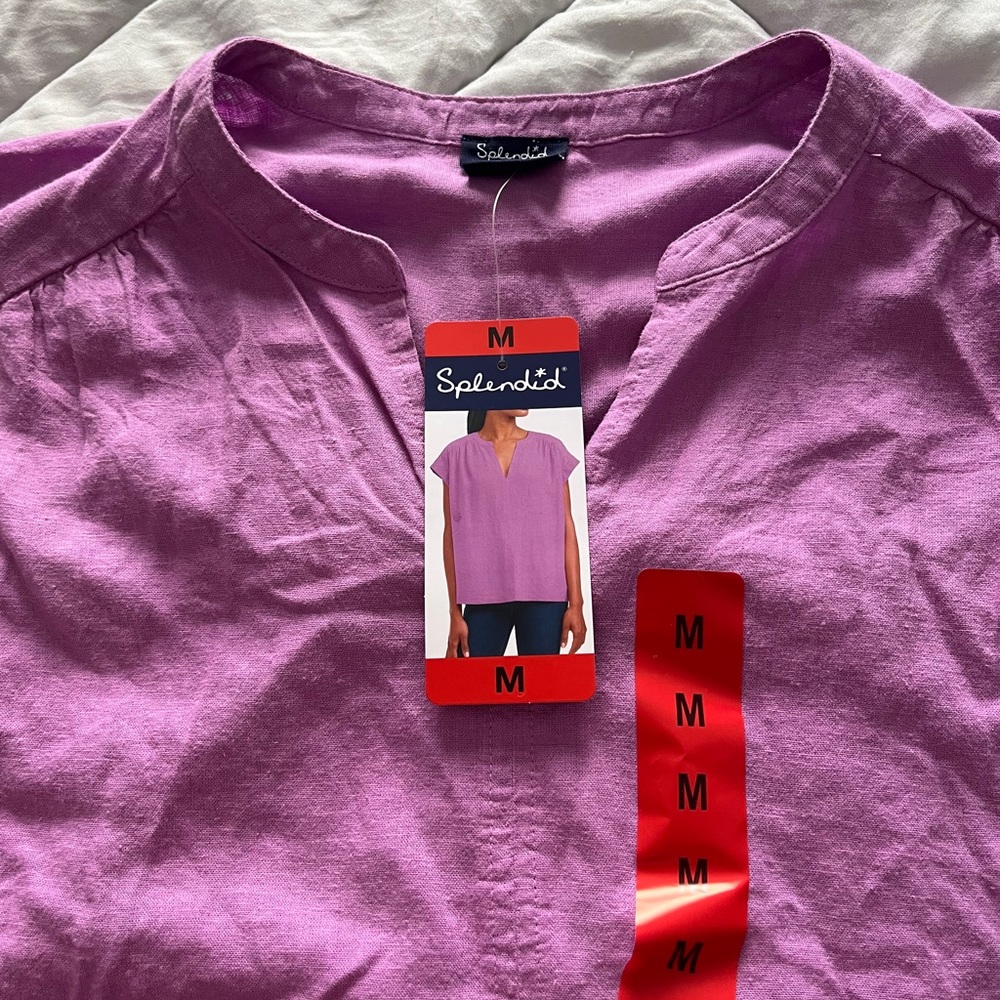 Splendid Purple Short Sleeve Top